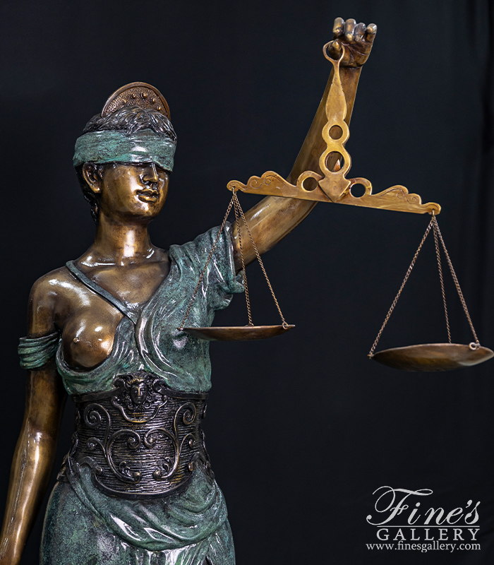 Bronze Statues  - Bronze Lady Of Justice ( 72 Inch Tall )  - BS-1564